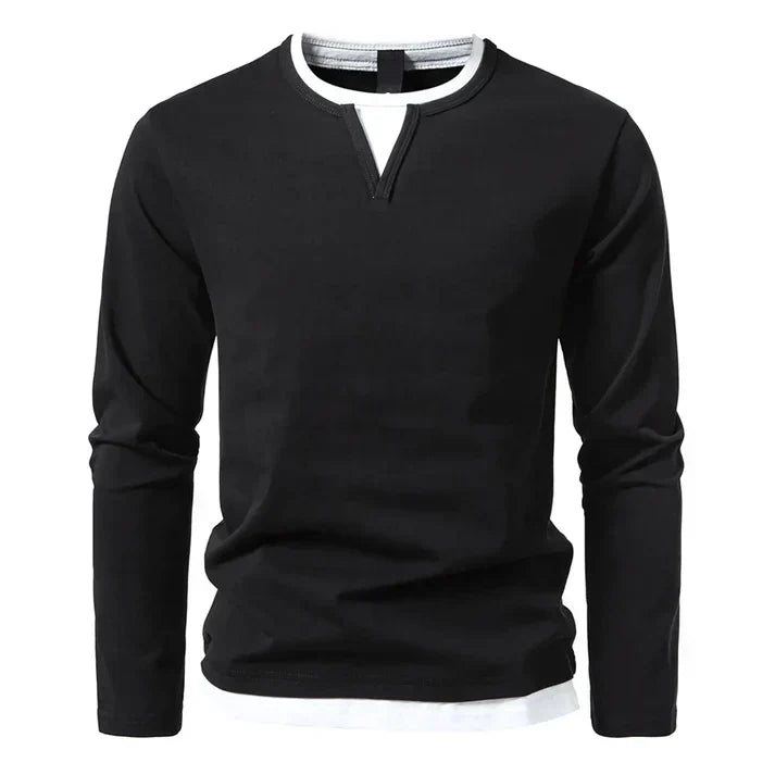 Alwin Premium Langærmet T-shirt i kæmmet bomuld